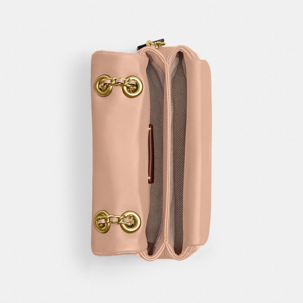 TABBY SHOULDER BAG 20 WITH PILLOW QUILTING-B4/CREAM