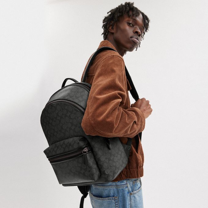 Coach store canvas backpack