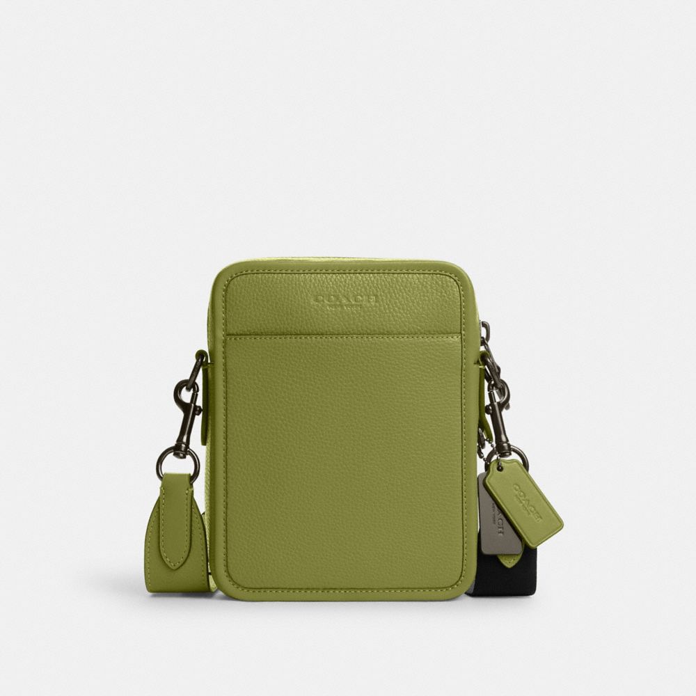 COACH Cp178 - SULLIVAN CROSSBODY - BLACK ANTIQUE NICKEL/YELLOW GREEN ...