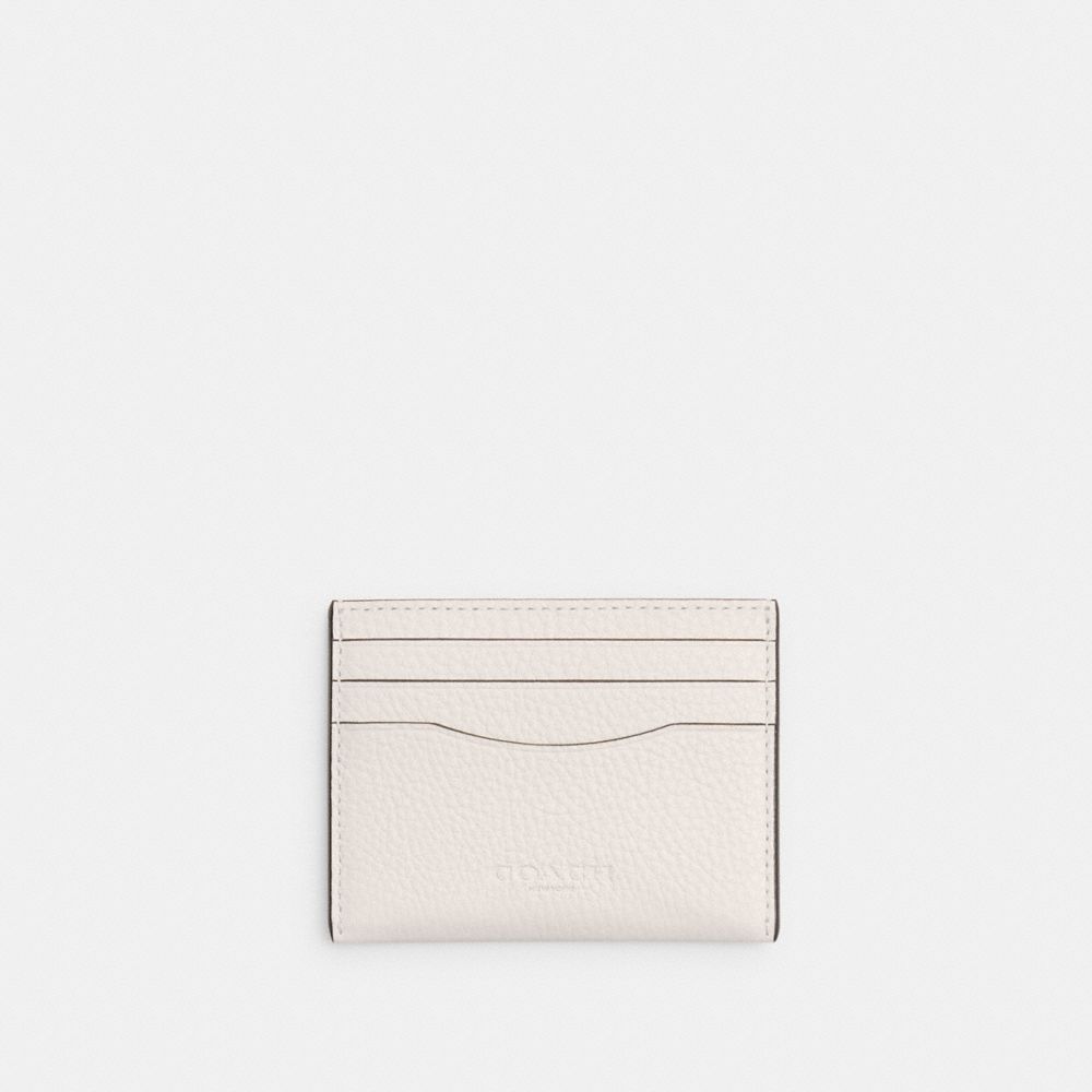 COACH CP209 Slim Id Card Case CHALK