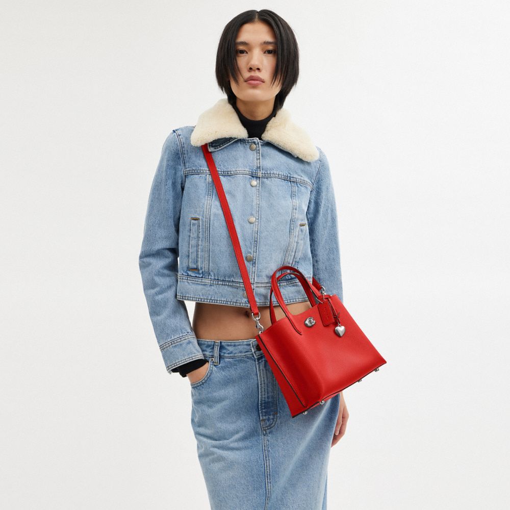 WILLOW 24 心形掛飾托特手袋