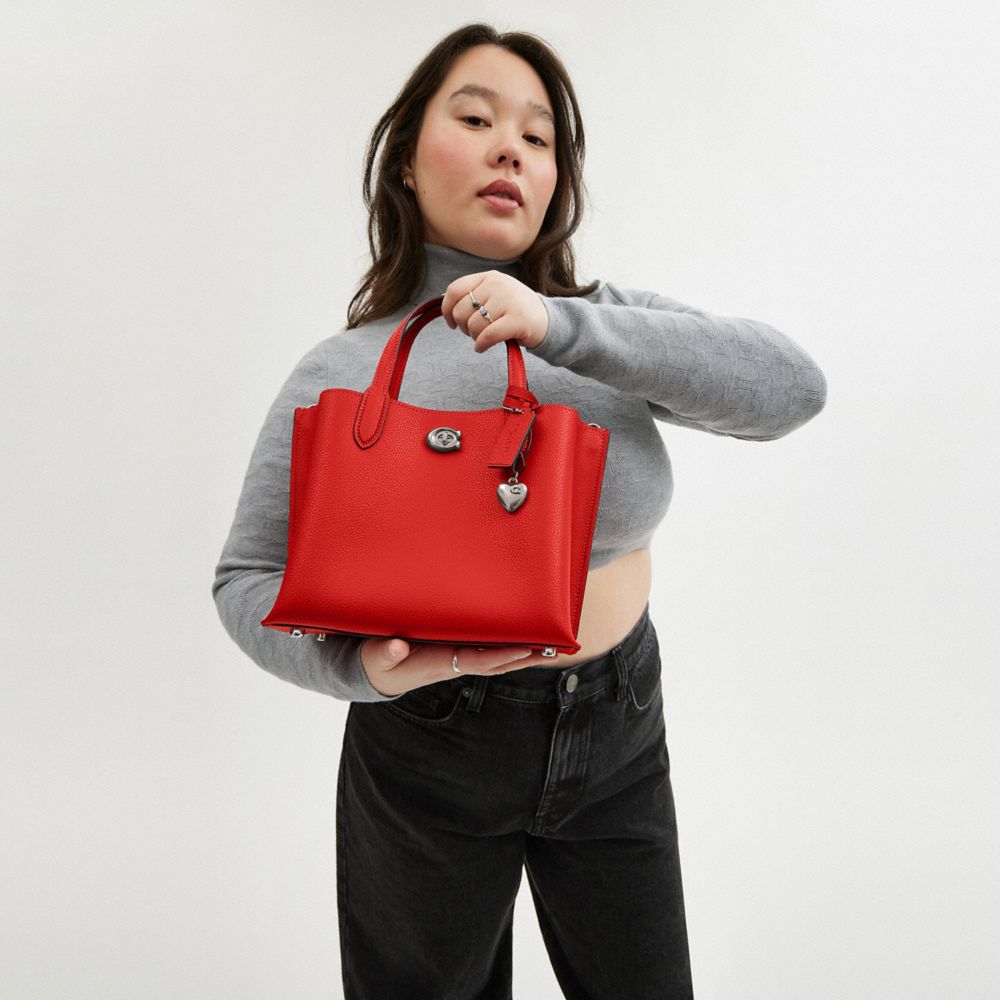 WILLOW 24 心形掛飾托特手袋