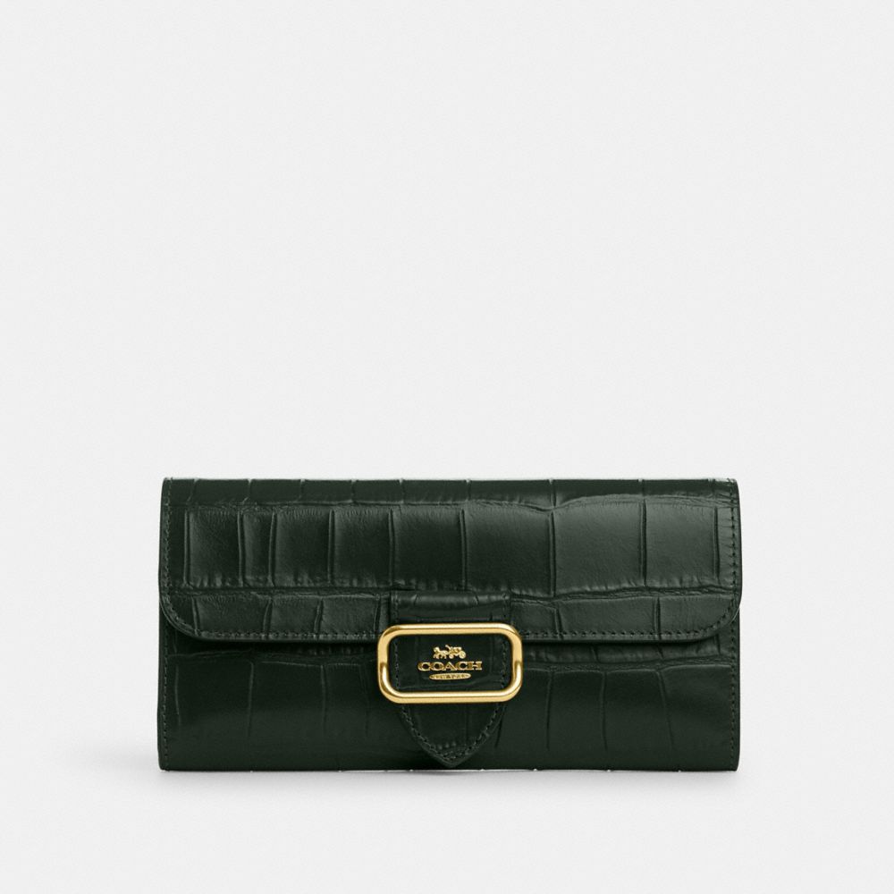 Morgan Slim Wallet - CP244 - Gold/Amazon Green