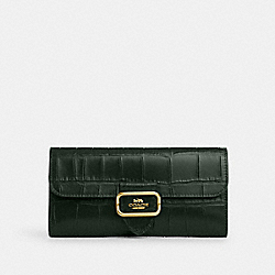 Morgan Slim Wallet - CP244 - Gold/Amazon Green