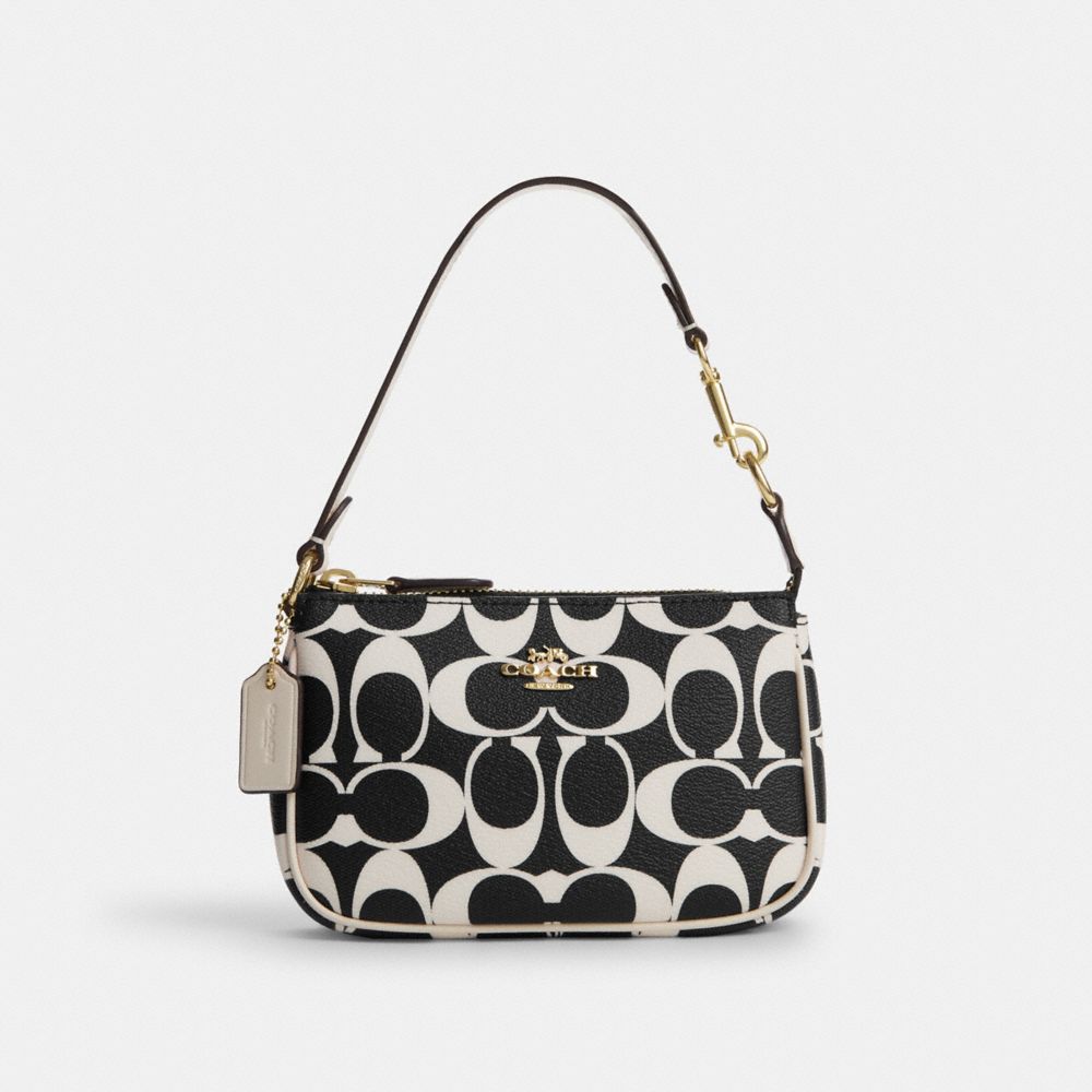 COACH CP251 Nolita 15 In Signature Canvas Gold/Black Multi