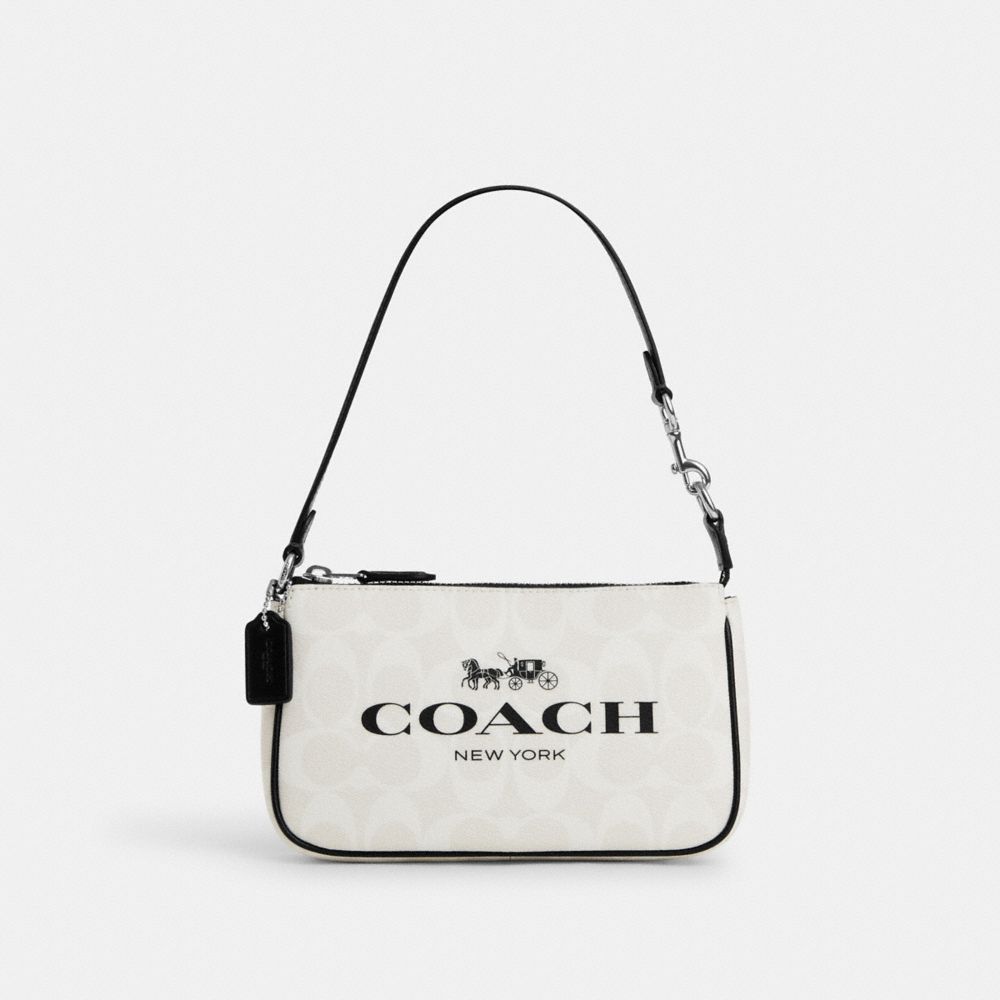 COACH CP252 Nolita 19 In Signature Canvas SILVER/CHALK MULTI