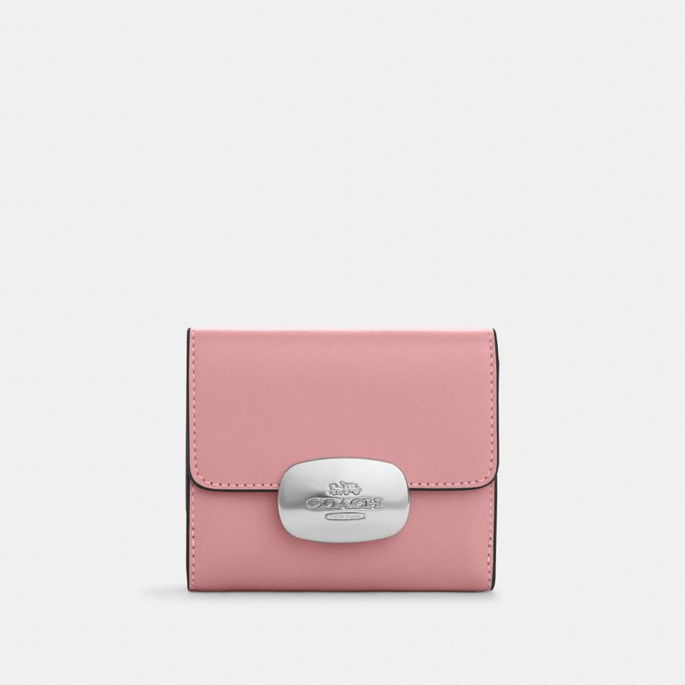 COACH CP254 Eliza Small Wallet SILVER/TRUE PINK