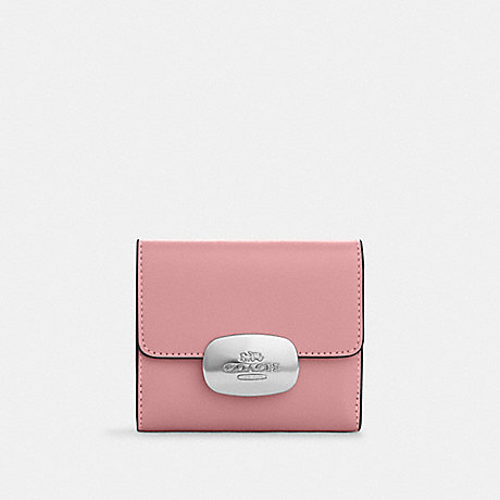 COACH CP254 Eliza Small Wallet Silver/True-Pink