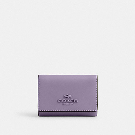 COACH CP260 Micro Wallet Silver/Light-Violet
