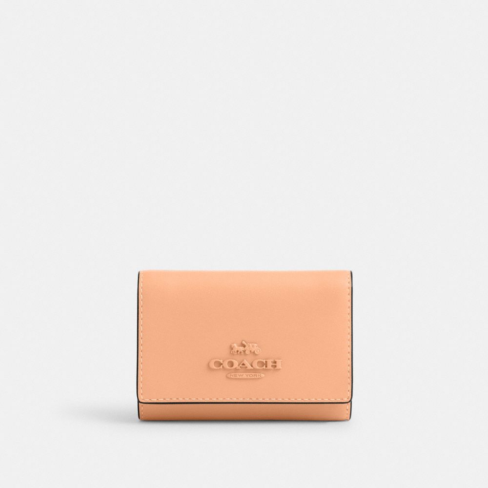 COACH CP260 Micro Wallet SV/FADED BLUSH