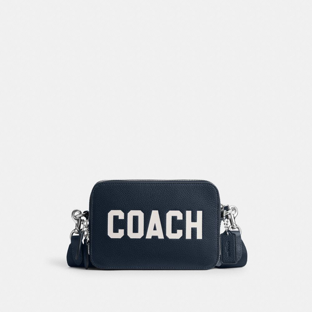 COACH CP270 Charter Crossbody Bag 19 With Coach Graphic DARK NAVY
