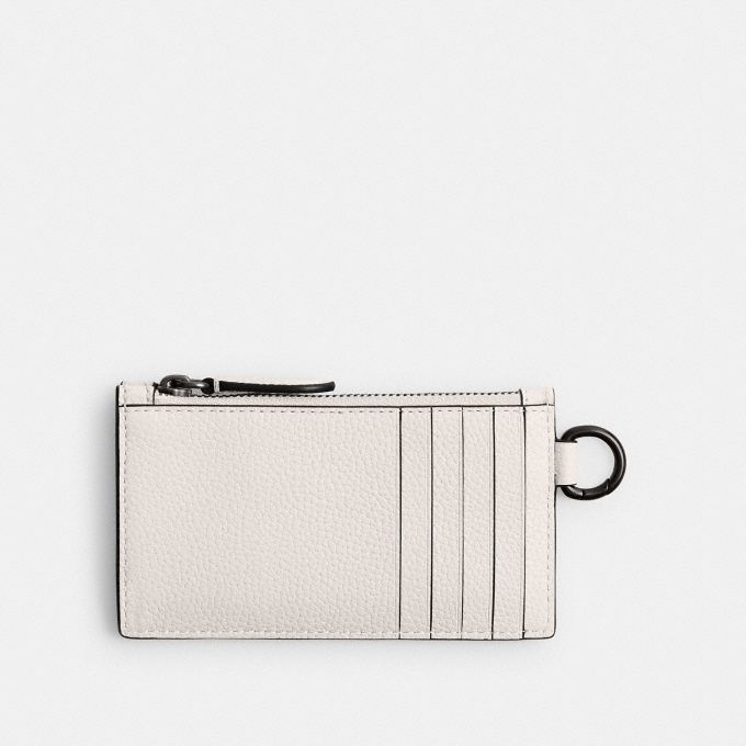 COACH Official Site Official page | ZIP CARD CASE WITH COACH GRAPHIC