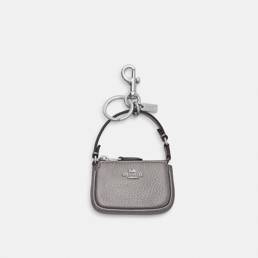 COACH CP360 Mini Nolita Bag Charm SILVER/METALLIC ASH