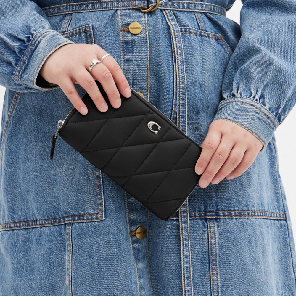 ACCORDION 豐盈絎縫拉鍊皮夾