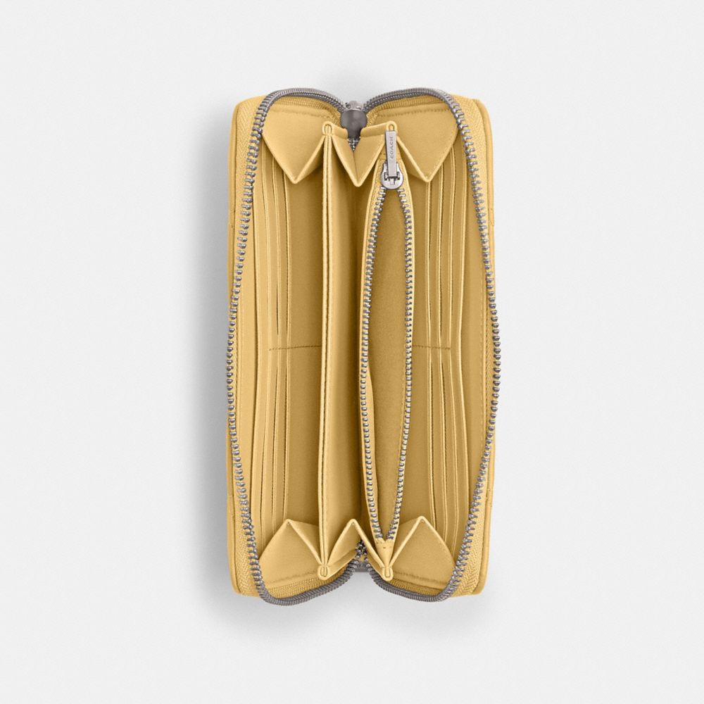 ACCORDION ZIP WALLET WITH PILLOW QUILTING