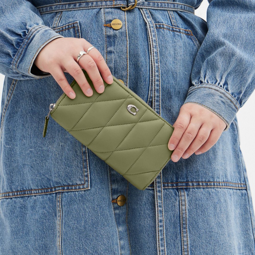 ACCORDION 豐盈絎縫拉鍊皮夾