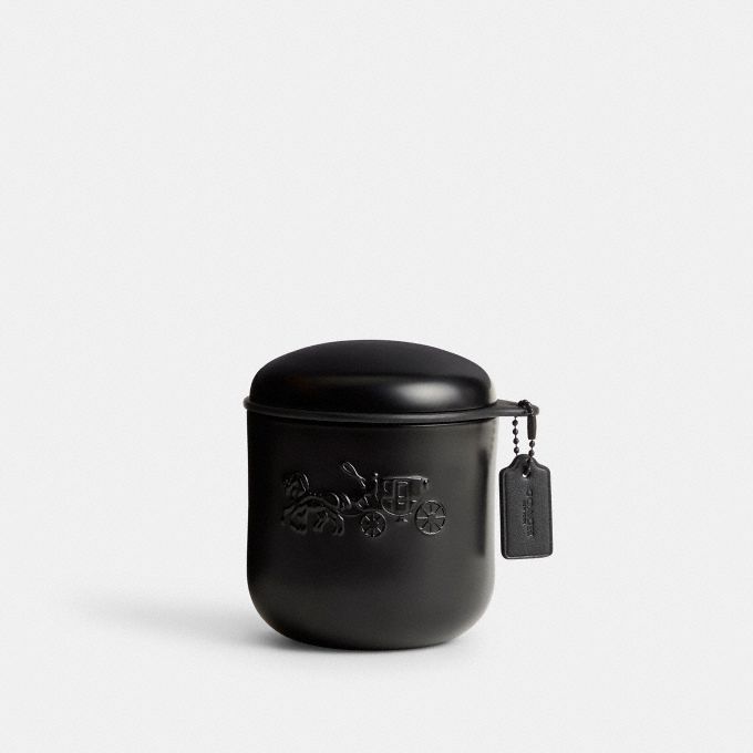 BOXED COACH BLACK COLLECTION GLASS CANDLE