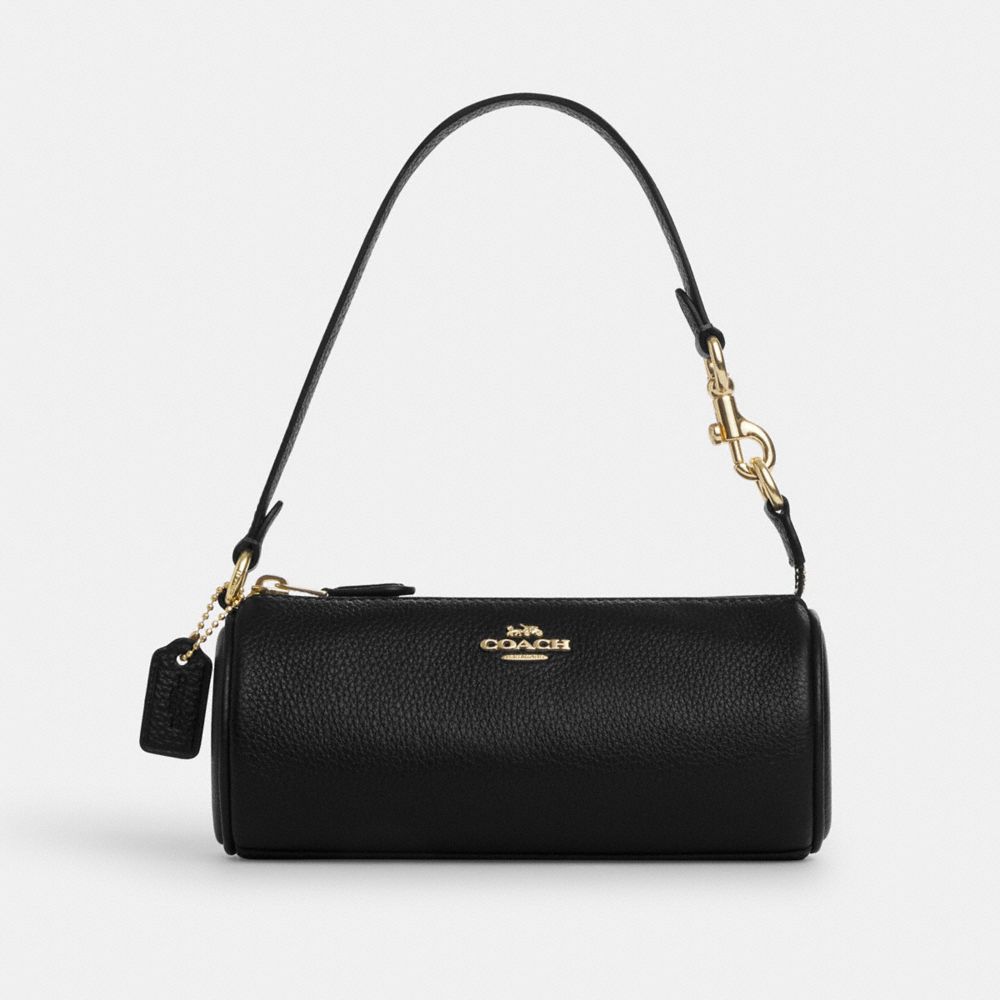 COACH CP474 Nolita Barrel Bag GOLD/BLACK