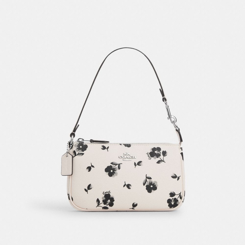 COACH CP476 Nolita 19 With Floral Print SILVER/CHALK MULTI