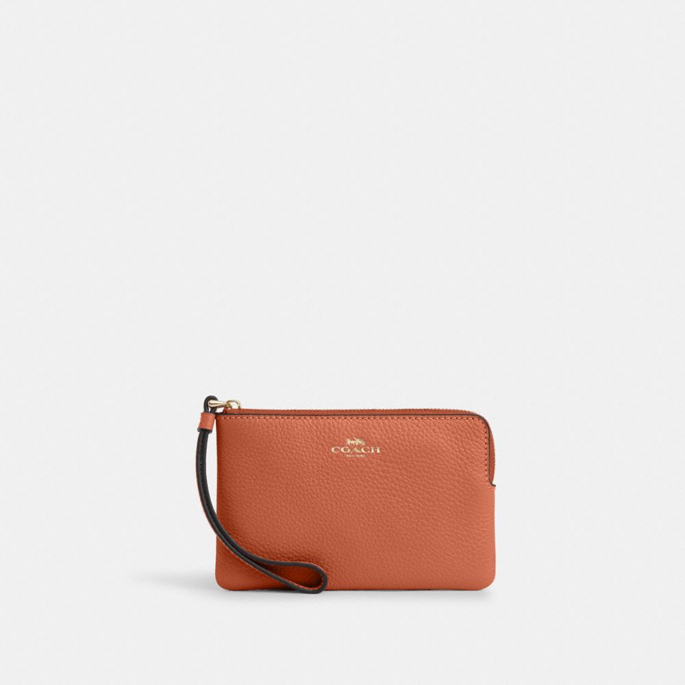 COACH CP483 Corner Zip Wristlet Im/Sunset