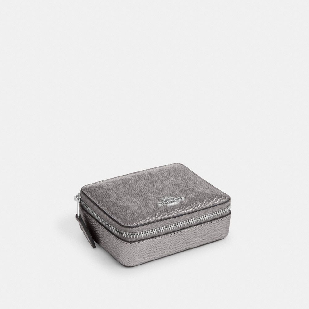 COACH CP495 Weekly Pill Box SILVER/METALLIC ASH