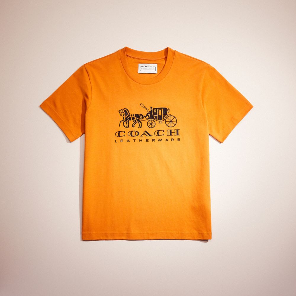 CP612 - Restored Horse And Carriage T Shirt In Organic Cotton PAA