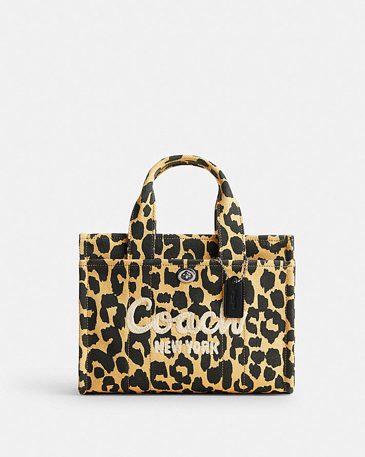 CARGO TOTE 26 WITH LEOPARD PRINT