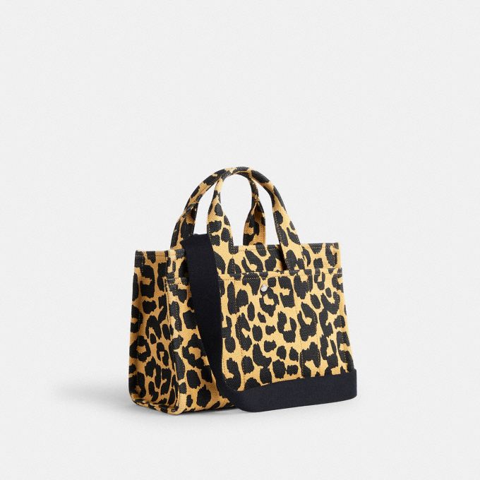 COACH Official Site Official page CARGO TOTE 26 WITH LEOPARD PRINT