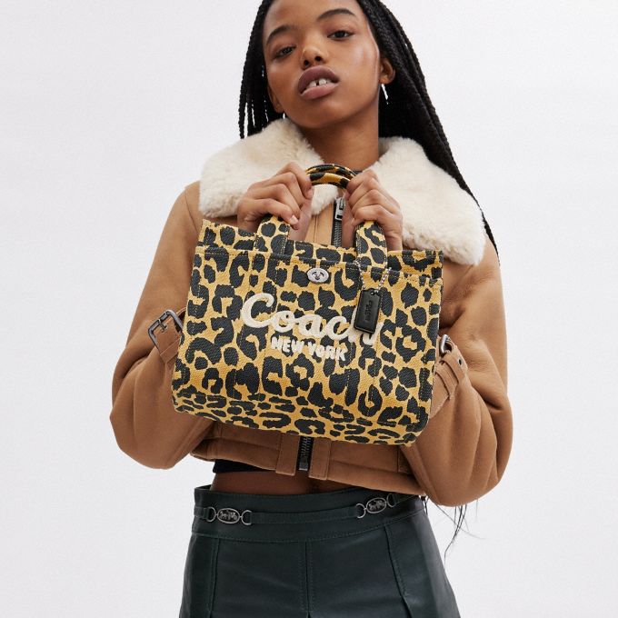 Coach cheetah shop print tote