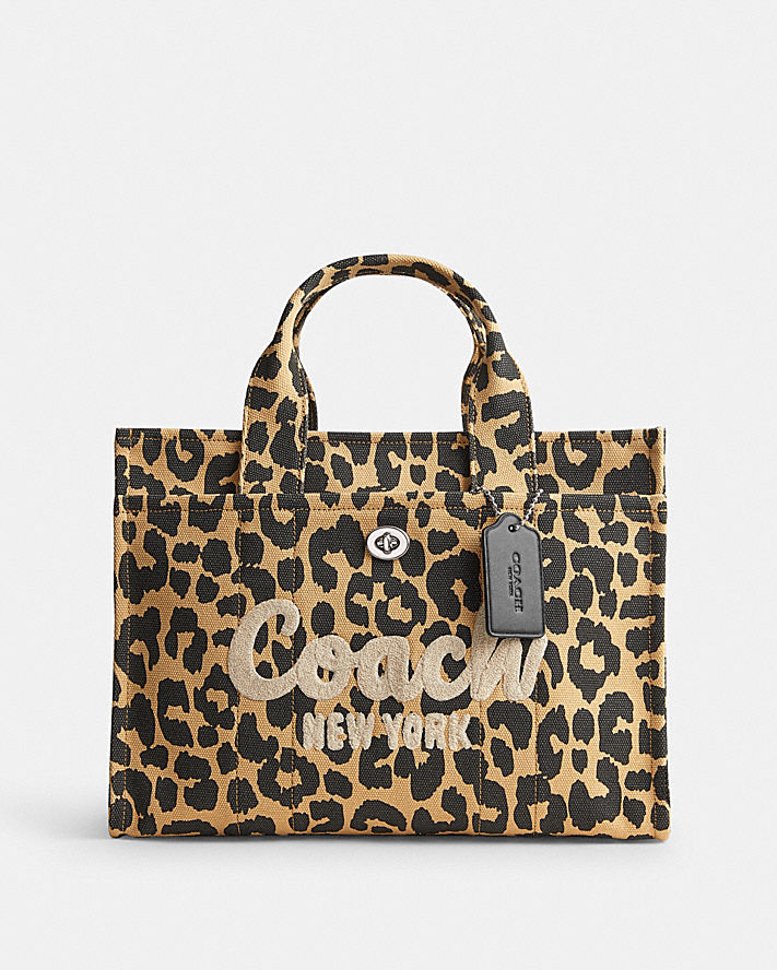 CARGO TOTE WITH LEOPARD PRINT