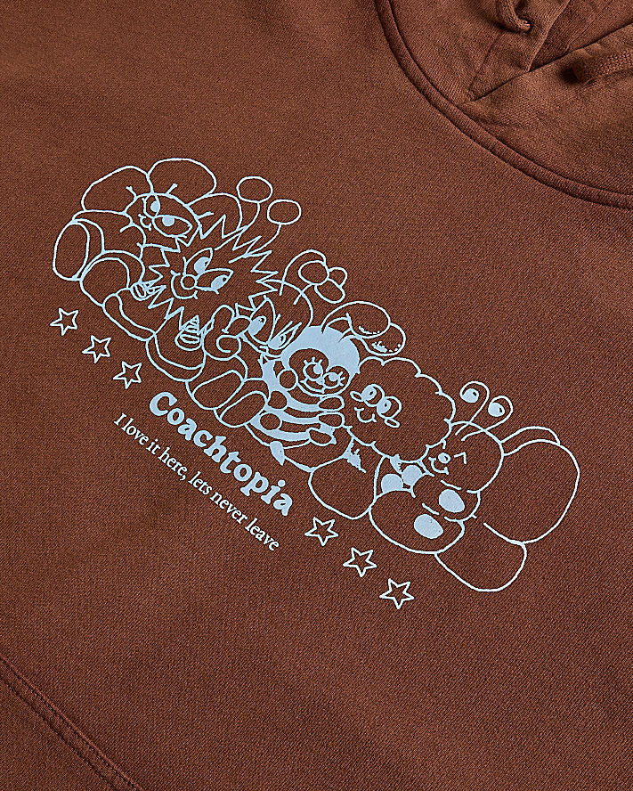 HOODIE IN 92% RECYCLED COTTON: COACHTOPIA CREATURES