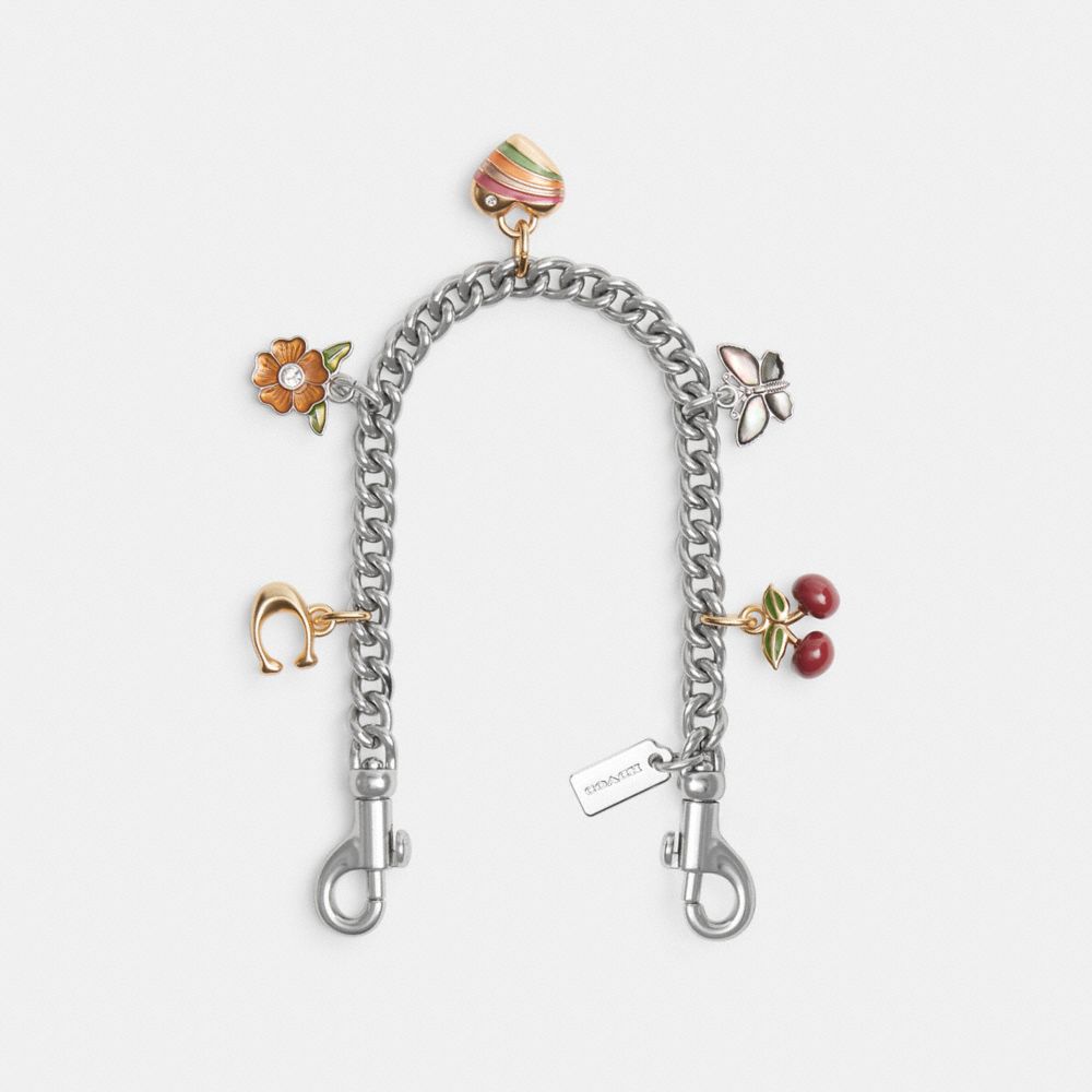 COACH CP896 Swagger Chain With Charms Silver