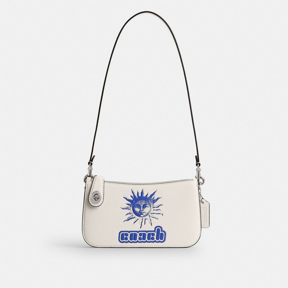 The Lil Nas X Drop Penn Shoulder Bag - CP957 - Silver/Chalk