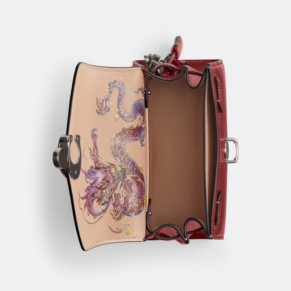 新年系列 SAMMY 21 龍圖案頂部提把手袋