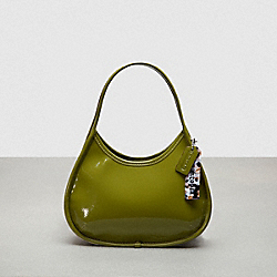 COACH CQ003 Ergo Bag In Crinkle Patent Coachtopia Leather OLIVE GREEN