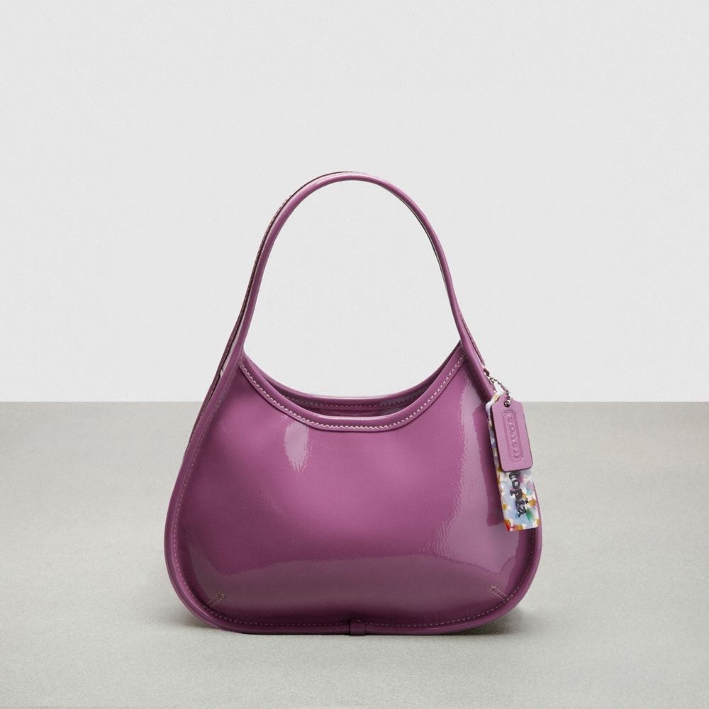 COACH CQ003 Ergo Bag In Crinkle Patent Coachtopia Leather LILAC BERRY