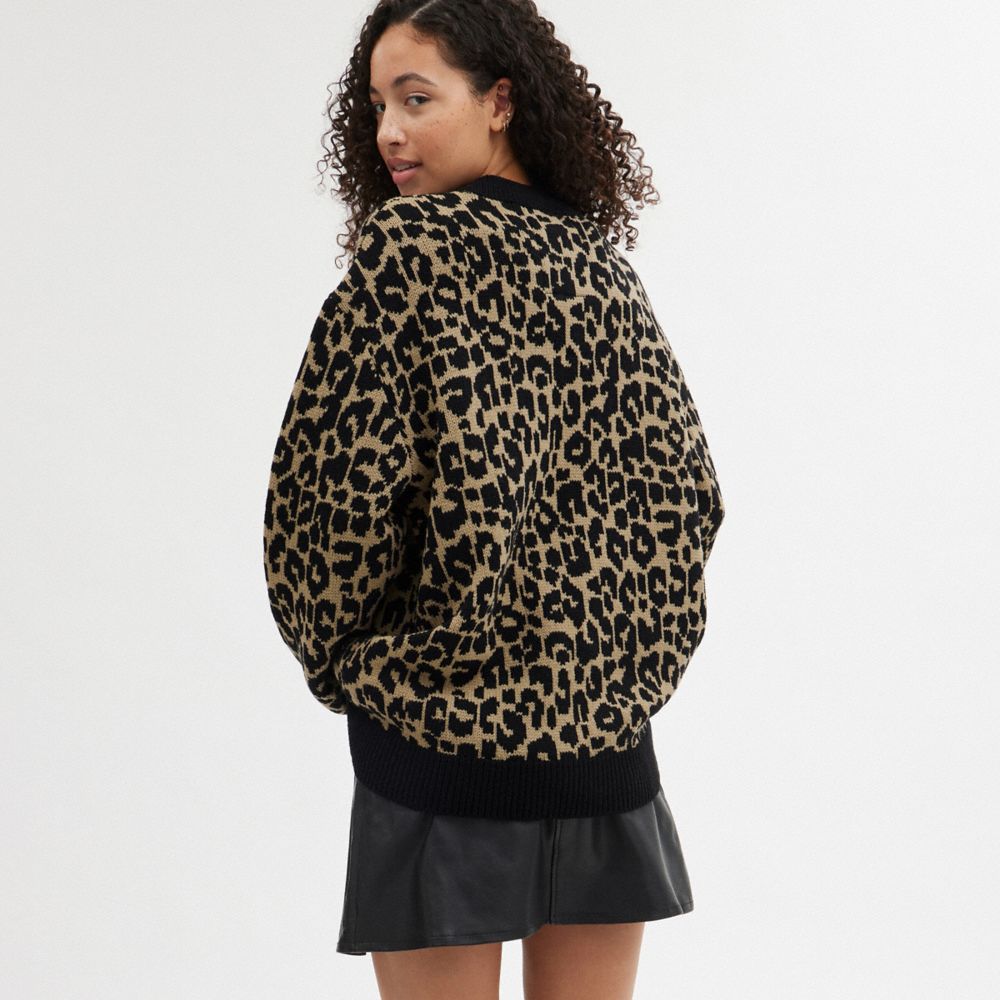 THE LIL NAS X DROP 豹紋印花圓領運動衫