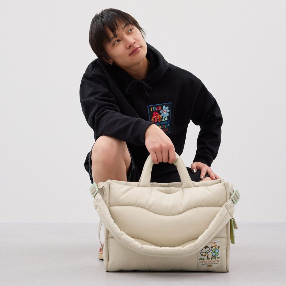 Coachtopia Loop Tote With Wavy Quilting