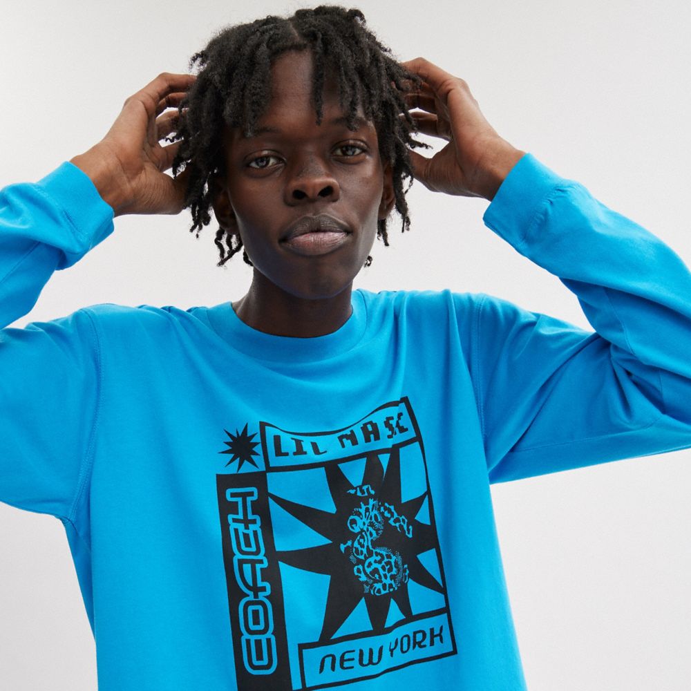 THE LIL NAS X DROP 太陽造型長袖上衣