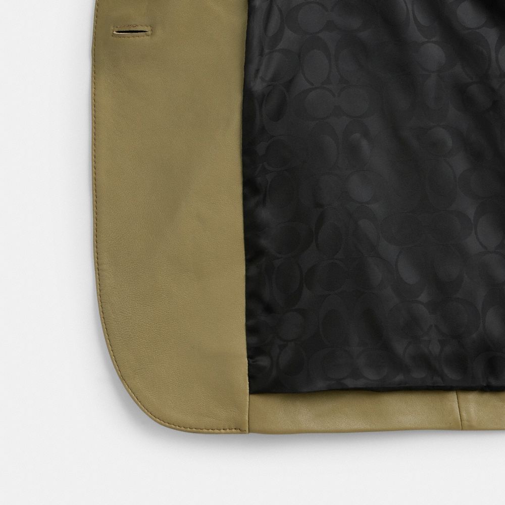 LEATHER BLAZER