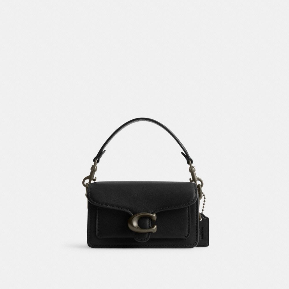 COACH CQ222 Tabby Bag 12 MATTE BLACK/BLACK