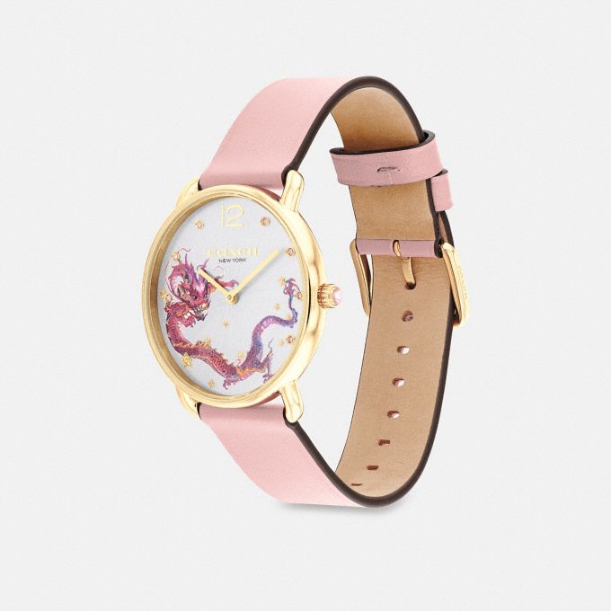 COACH Official Site Official page | ELLIOT WATCH WITH DRAGON MOTIF 