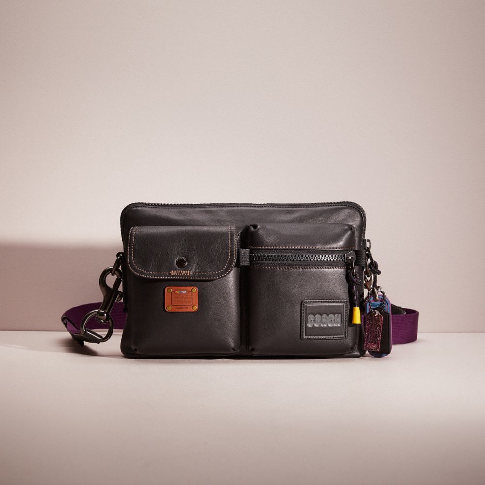 CQ423 - Upcrafted Pacer Modular Crossbody With Coach Patch Black Copper/Black