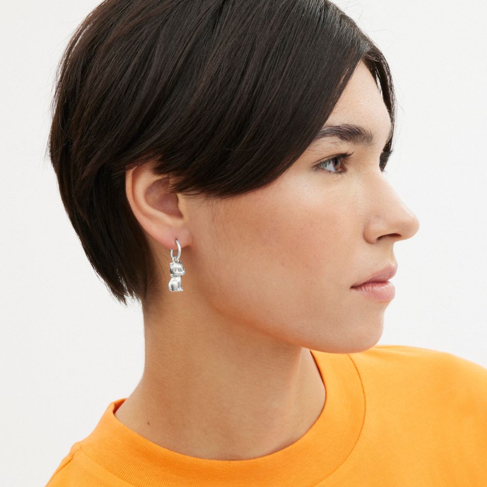 THE LIL NAS X DROP 貓咪墜飾圓環耳環