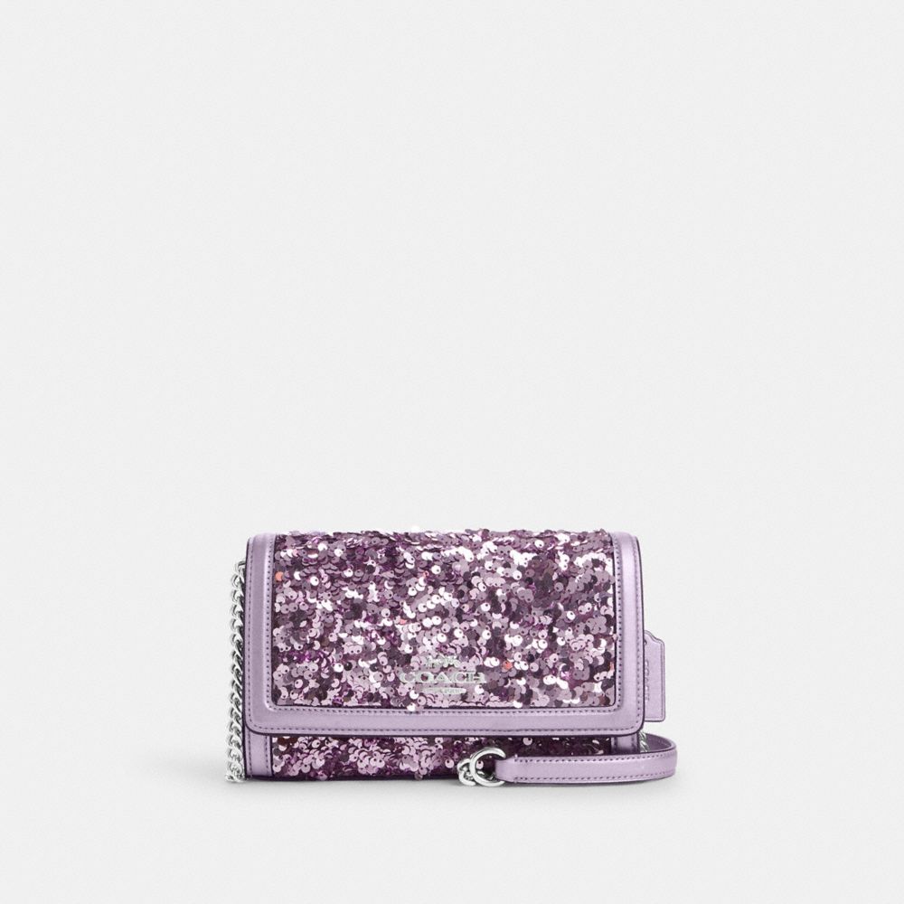 COACH Cq526 - FLAP CROSSBODY - SILVER/LILAC | COACH HANDBAGS