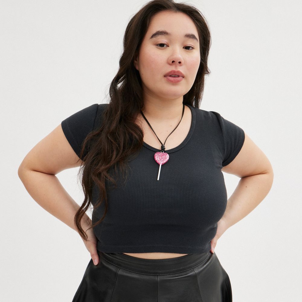 THE LIL NAS X DROP 心形棒棒糖項鍊