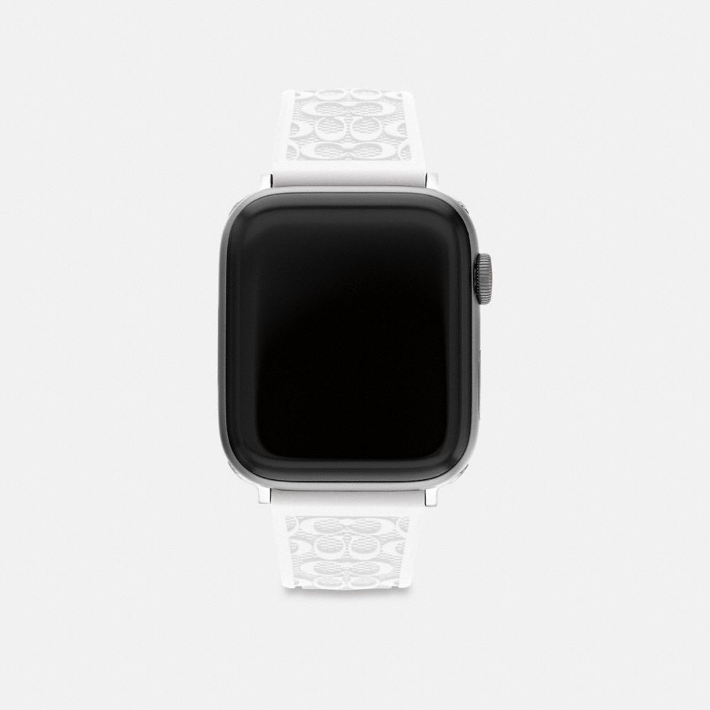 COACH CQ707 Apple Watch® Strap, 42 Mm And 44 Mm White