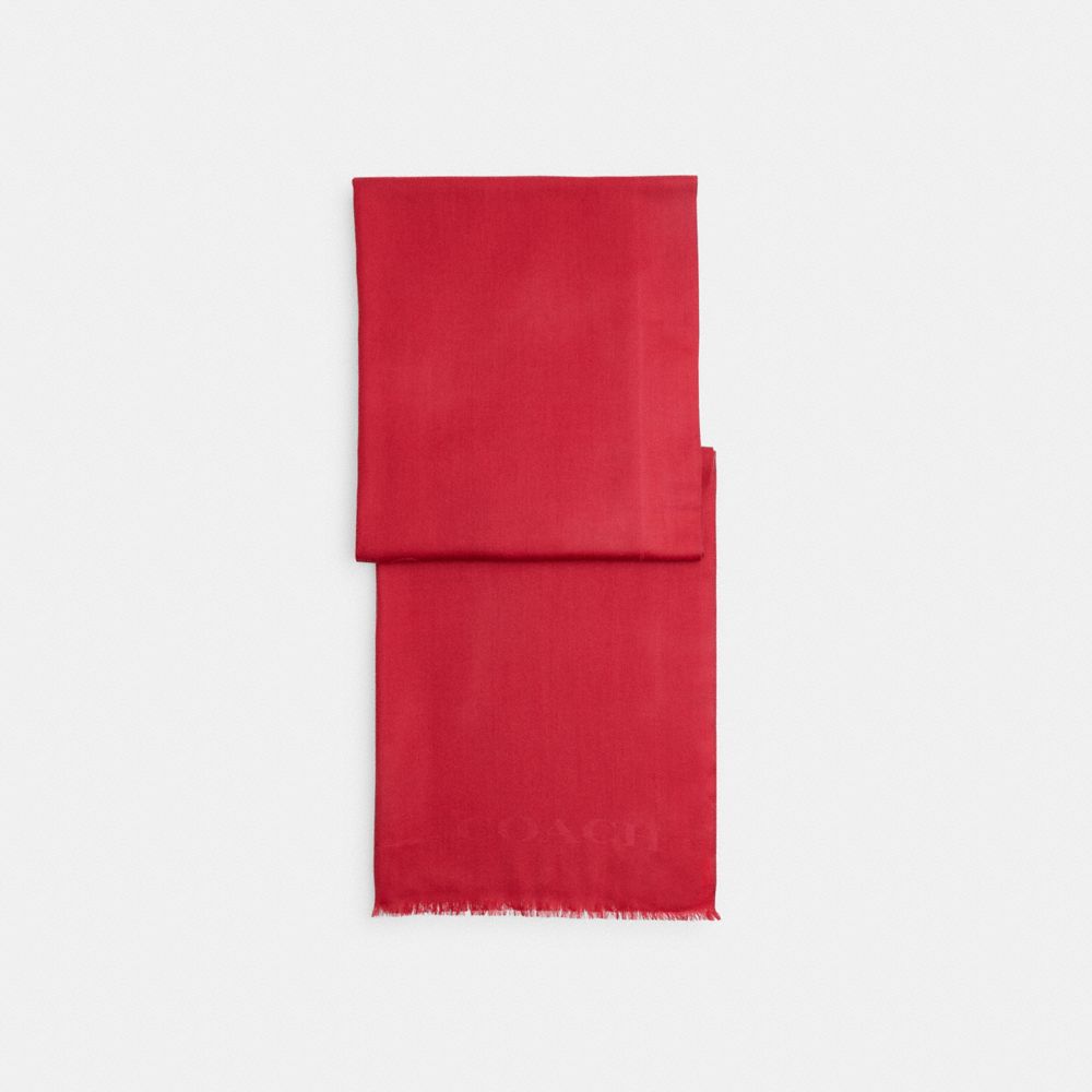 COACH CQ719 Jumbo Horse And Carriage Wrap Enamel Red