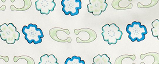 茶香玫瑰印花真絲菱形圍巾