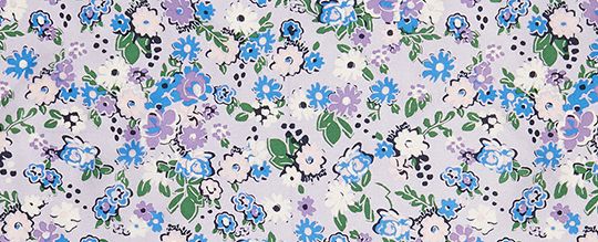 花卉印花真絲方巾